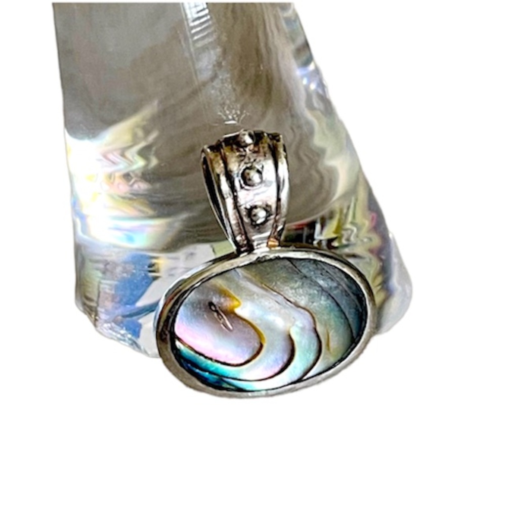 • Sterling Abalone Pendant •